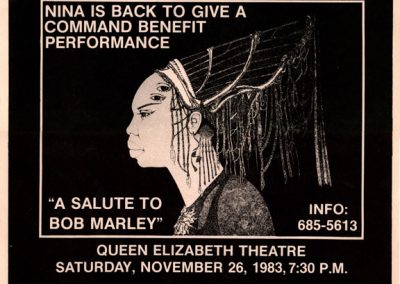 Salute to Bob Marley Concert Poster