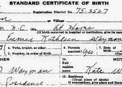 Eunice Waymon Birth Certificate